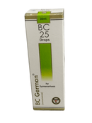 Box of BC German BC 25 Drops on a white background