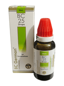 BC German BC 25 Drops bottle and packaging on a white background