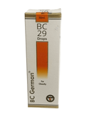 Box of BC 29 Drops for obesity on a white background