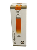 Box of BC 29 Drops for obesity on a white background