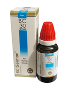 BC German BC 30 Drops bottle and packaging on a white background