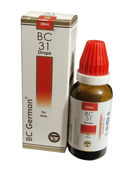 BC German BC 31 Drops bottle and packaging on a white background