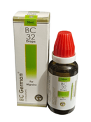 BC German BC 32 Drops bottle and packaging on a white background