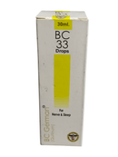Box of BC 33 Drops for Nerve & Sleep on a white background