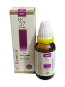 BC German BC 37 Drops bottle and packaging on a white background