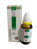 BC German BC 39 Drops bottle and packaging on a white background