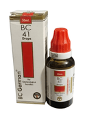 BC German BC 41 Drops bottle and packaging on a white background
