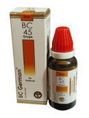 BC 45 Drops bottle and packaging on a white background