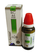 BC 46 Drops bottle and packaging on a white background