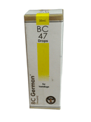 Box of BC German BC 47 Drops on a white background