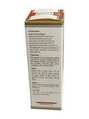 Medical product packaging with text on a white background