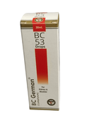 Box of BC German BC 53 Drops on a white background