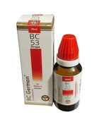 BC 53 Drops bottle and packaging on a white background
