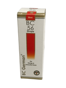 Box of BC German BC 56 Drops on a white background