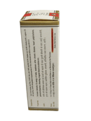 Box with text and branding on a white background