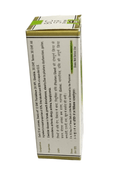 Box with text and green accents on a white background