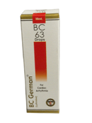 Box of BC German BC 63 Drops on a white background