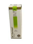 Box of BC German BC 69 Drops on a white background