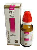 BC 71 Drops bottle and packaging on a white background