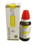 BC German BC 73 Drops bottle and packaging on a white background