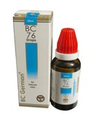 BC German BC 76 Drops bottle and packaging on a white background