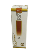 Box of BC German BC 80 Drops on a white background