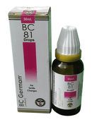 BC 81 Drops bottle and packaging on a white background