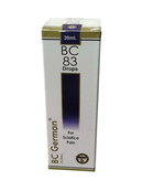 Box of BC German BC 83 Drops for Sciatica Pain on a white background