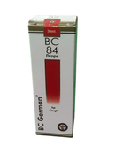 Box of BC 84 Drops for Cough on a white background