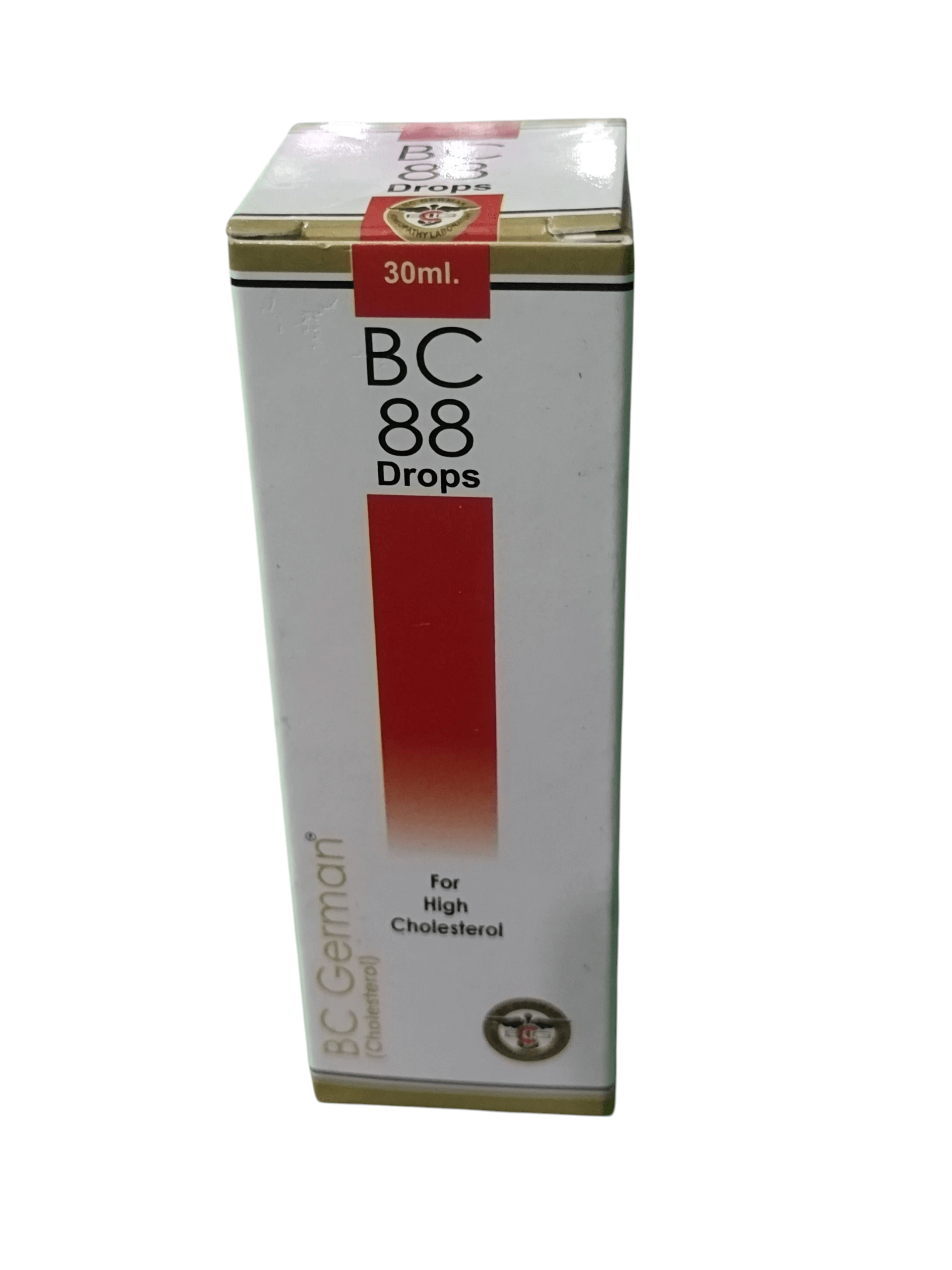 BC GERMAN 88 HIGH CHOLESTEROL DROPS HOMEOPATHIC MEDICINE 30ML packaging front view