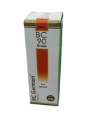 BC GERMAN 90 LIPOMA DROPS HOMEOPATHIC MEDICINE 30ML in a packaging box.