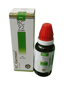 BC GERMAN 92 URIC ACID DROPS HOMEOPATHIC MEDICINE 30ML product packaging and bottle.