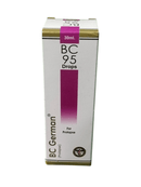 BC GERMAN 95 PROLAPSE DROPS HOMEOPATHIC MEDICINE 30ML packaging for organ prolapse relief.