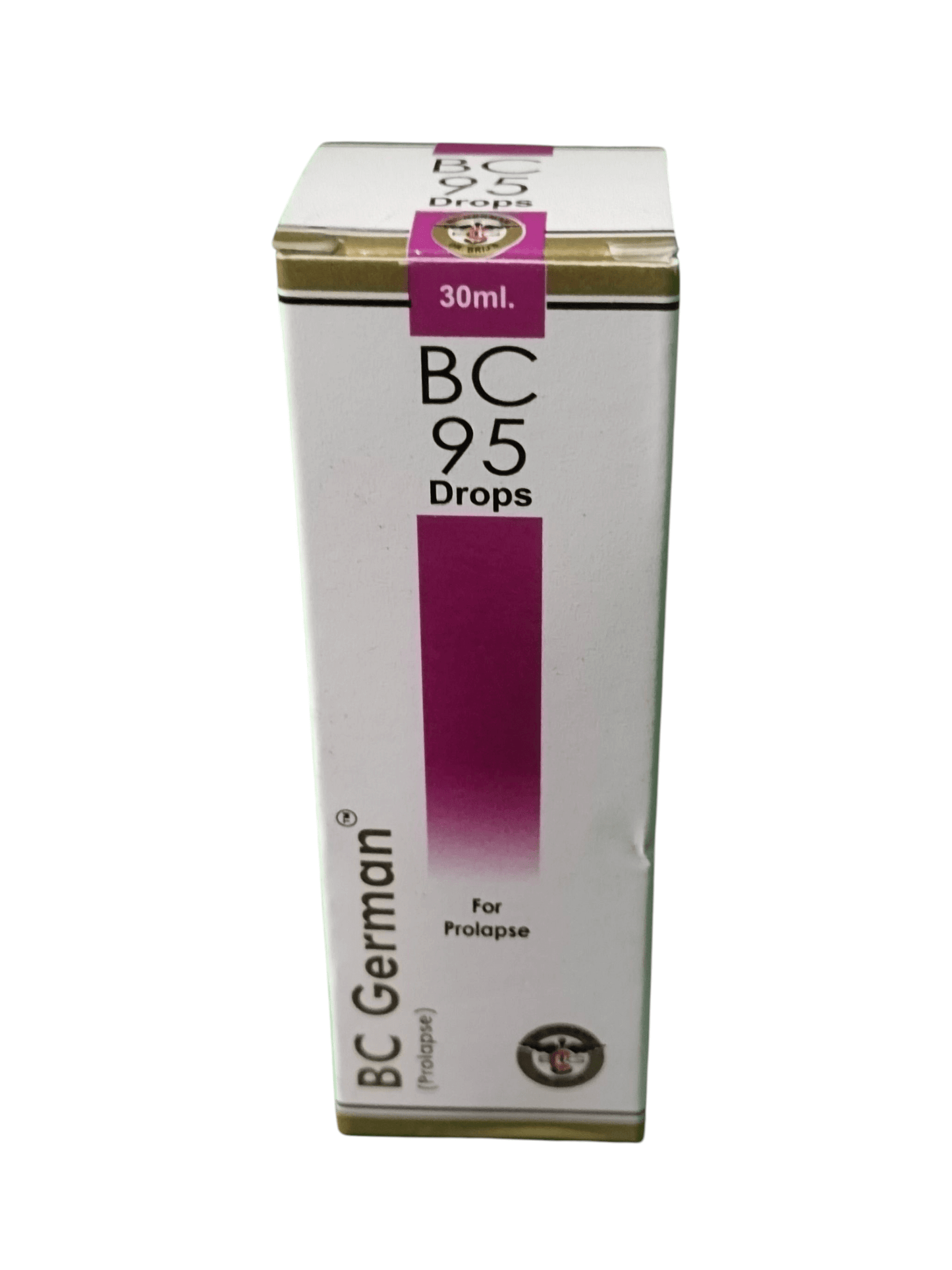 BC GERMAN 95 PROLAPSE DROPS HOMEOPATHIC MEDICINE 30ML packaging image