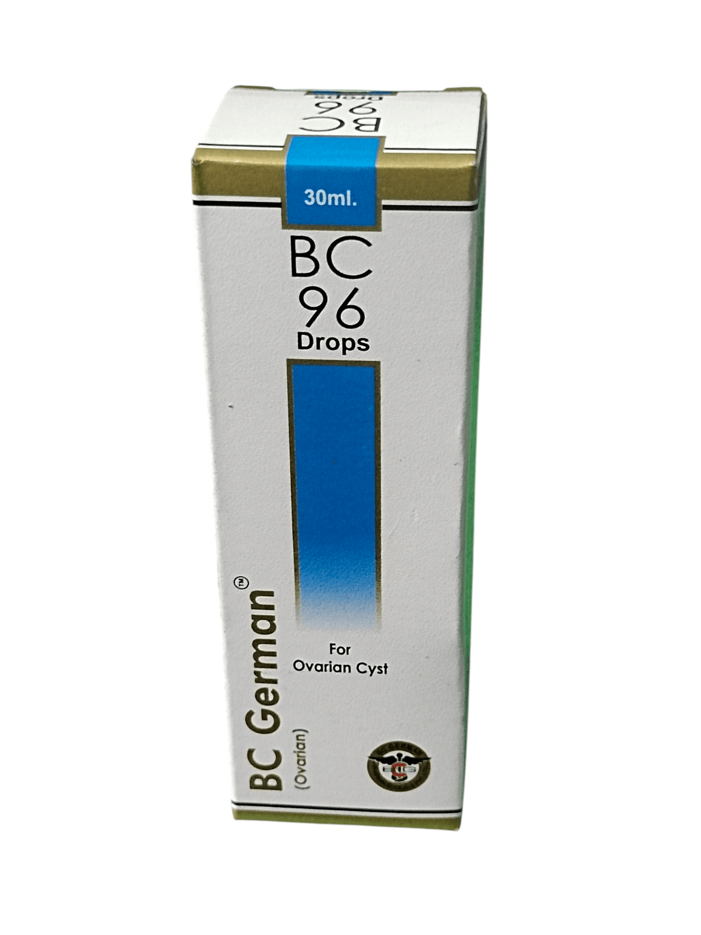 BC GERMAN 96 OVARIN CYST DROPS HOMEOPATHIC MEDICINE 30ML packaging image