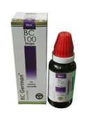BC GERMAN 100 CERVICAL SPONDYLITIS DROPS HOMEOPATHIC MEDICINE 30ML in a bottle with packaging.