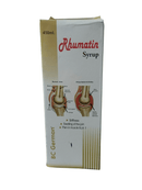 BC GERMAN RHUMATIN SYRUP HOMEOPATHIC MEDICINE 450ML packaging showcasing joint health benefits