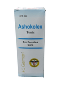BC GERMAN ASHOKOLEX TONIC HOMEOPATHIC MEDICINE 450ML FOR FEMALES CARE packaging image.