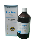 BC GERMAN ASHOKOLEX TONIC HOMEOPATHIC MEDICINE 450ML FOR FEMALES CARE bottle and packaging