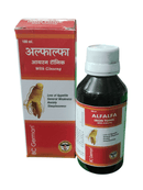 BC GERMAN ALFALFA IRON TONIC WITH GINSENG HOMEOPATHIC MEDICINE 450ML bottle and packaging