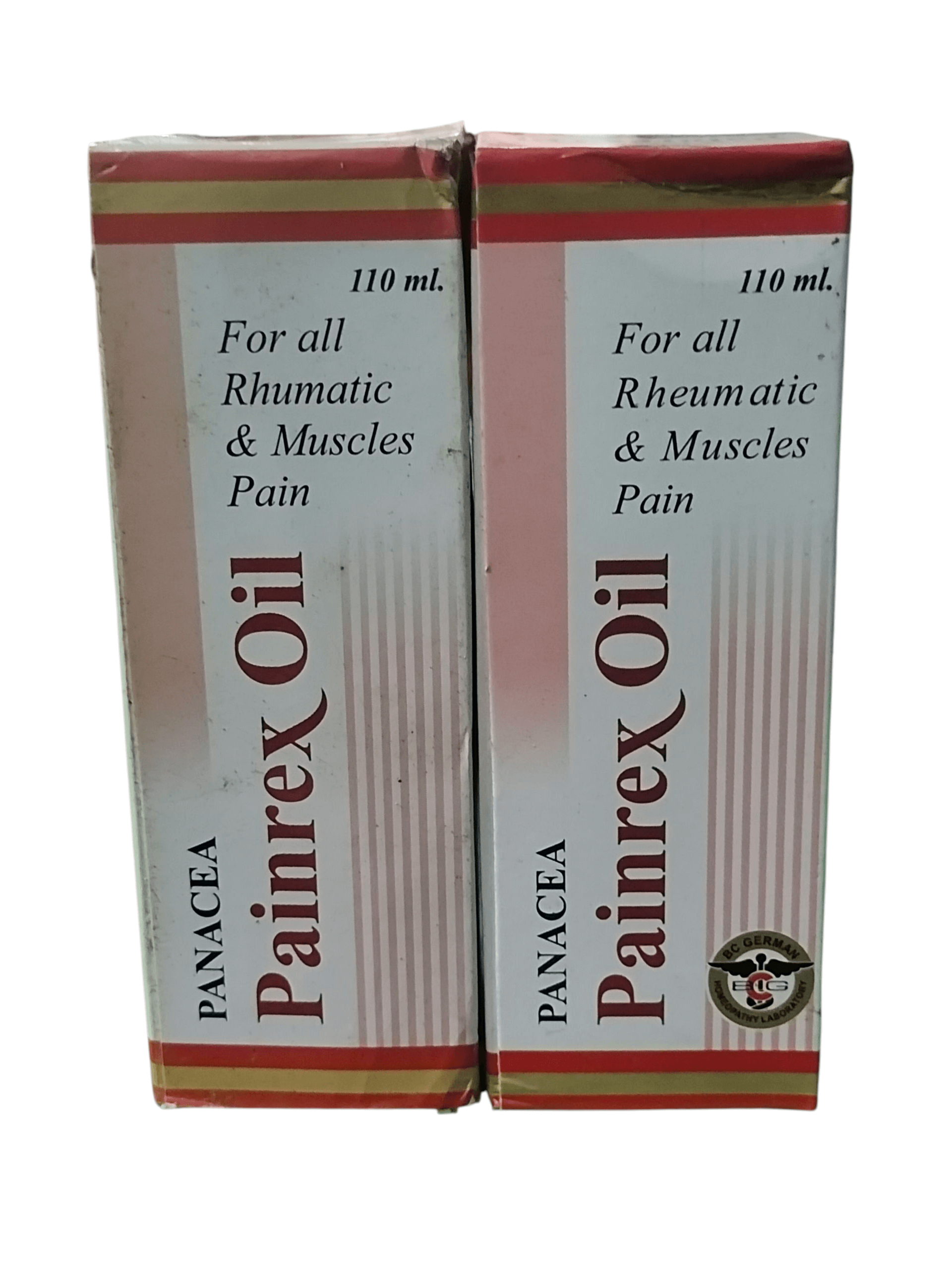 BC GERMAN PANACEA PAINREX OIL 110ML (PACK OF 2) for joint and muscle pain relief