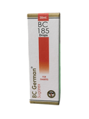 BC GERMAN 185 DIABETES DROPES HOMEOPATHIC MEDICINE 30ML package side view