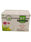 B&T BOERICKE & TAFEL AKNE SOR SOAP (PACK OF 3) HOMEOPATHIC MEDICINE in packaging with herbal design