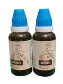 BRL URICOVIT DROPS HOMEOPATHIC MEDICINE 30ML bottles designed for regulating uric acid levels naturally.