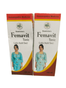BRL FEMAVIT LADIES HEALTH TONIC HOMEOPATHIC MEDICINE 100ML. (PACK OF 2) displayed in packaging.