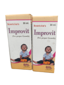 BRL IMPROVIT FOR PROPER GROWTH HOMEOPATHIC MEDICINE 30ML (PACK OF 2) with packaging and child illustration