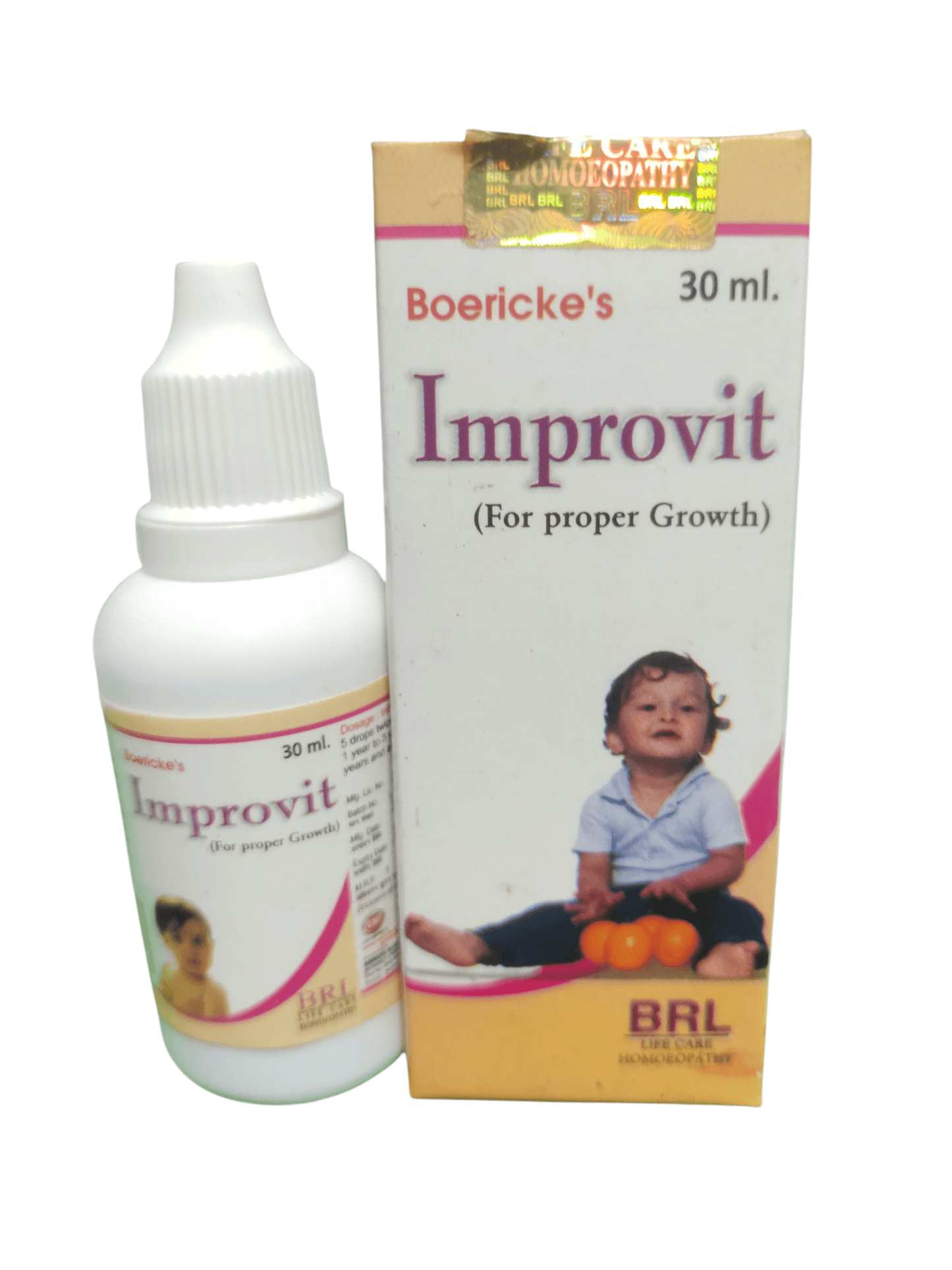 BRL IMPROVIT FOR PROPER GROWTH HOMEOPATHIC MEDICINE 30ML (PACK OF 2) - Homeopathic drops for growth support.