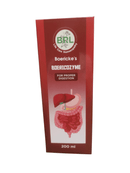 BRL BOERICOZYME SYRUP FOR PROPER DIGETION HOMEOPATHIC MEDICINE 200ML bottle with digestive system illustration.
