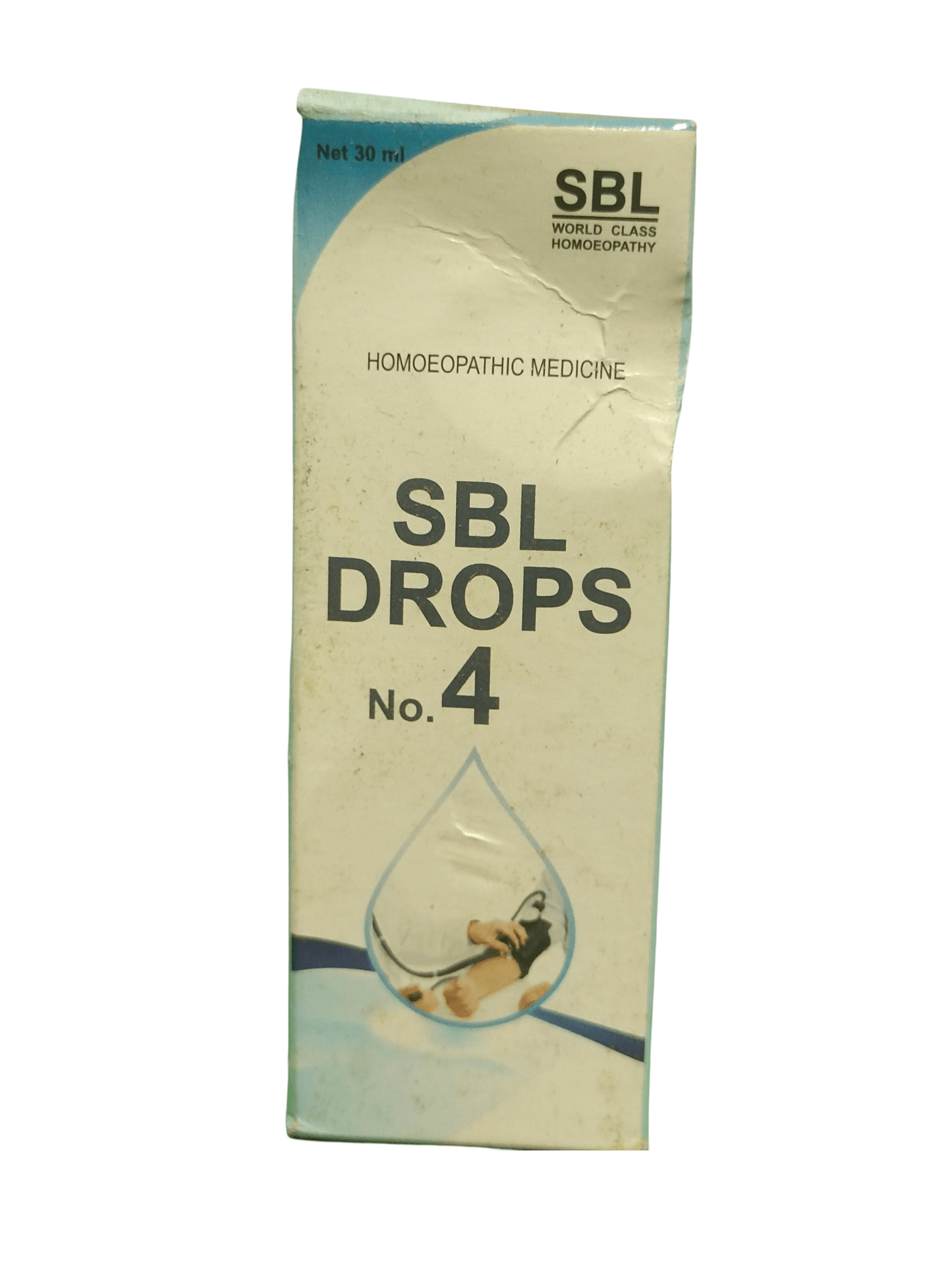 SBL Drops No. 4 packaging on a white background