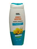 SBL Arnica Montana Herbal Shampoo bottle on a white background